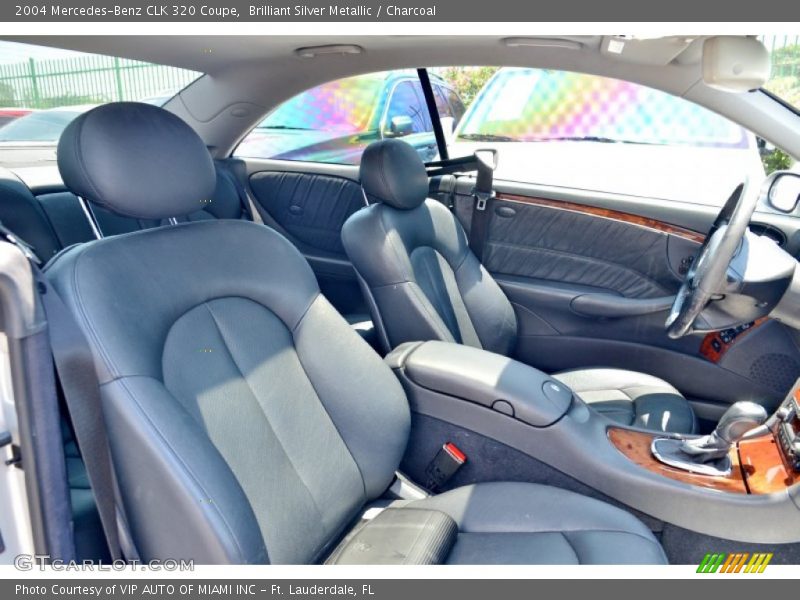 Brilliant Silver Metallic / Charcoal 2004 Mercedes-Benz CLK 320 Coupe
