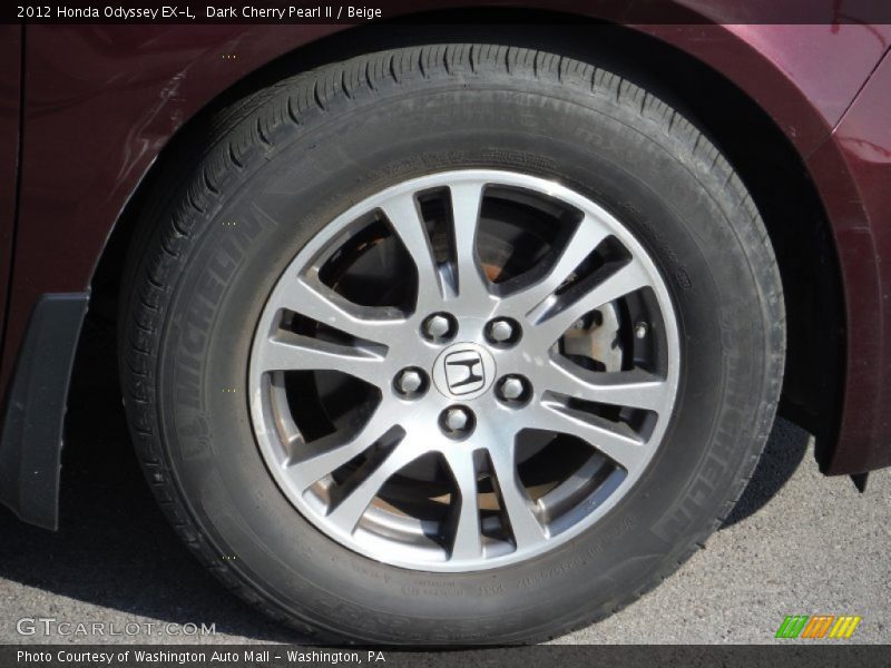 Dark Cherry Pearl II / Beige 2012 Honda Odyssey EX-L