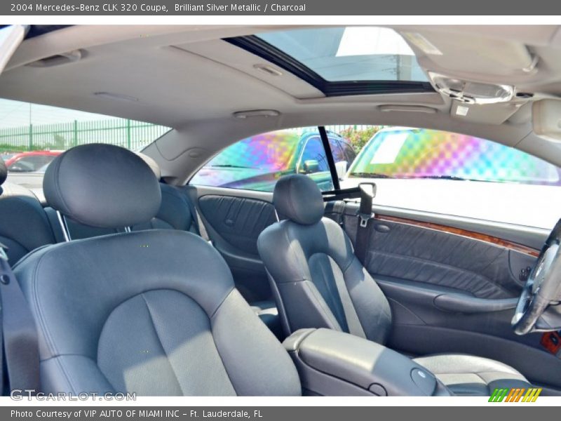 Brilliant Silver Metallic / Charcoal 2004 Mercedes-Benz CLK 320 Coupe