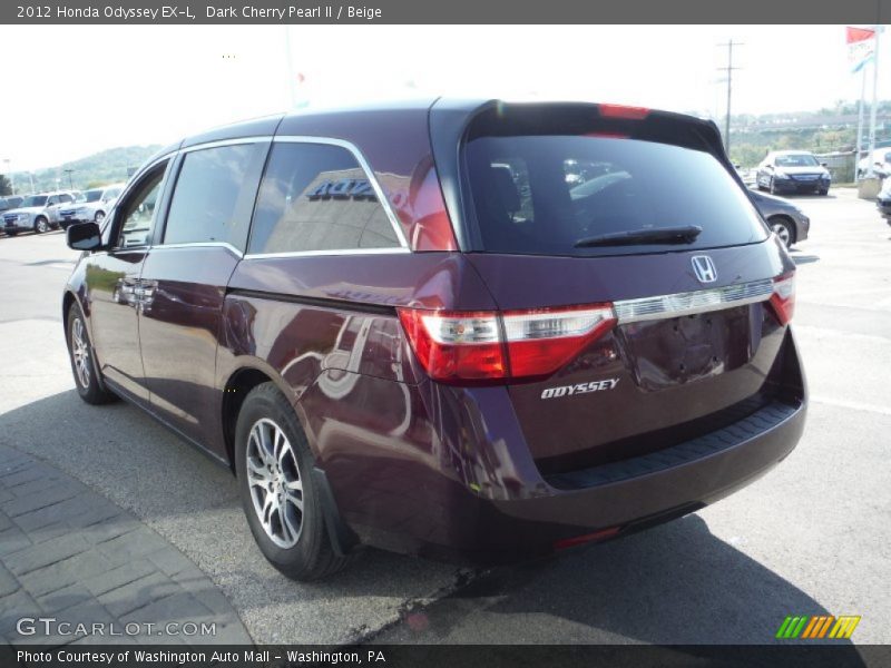 Dark Cherry Pearl II / Beige 2012 Honda Odyssey EX-L
