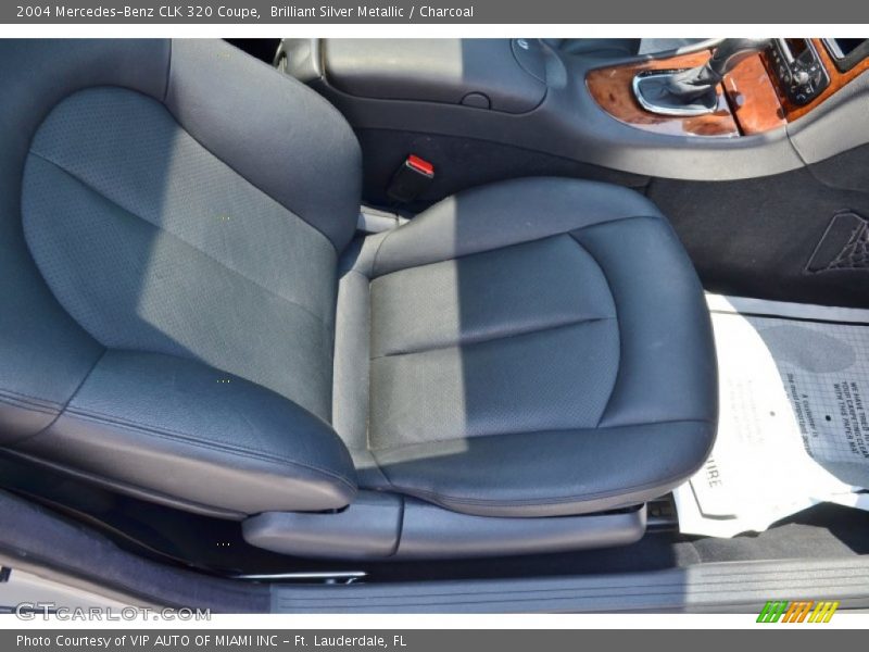 Brilliant Silver Metallic / Charcoal 2004 Mercedes-Benz CLK 320 Coupe