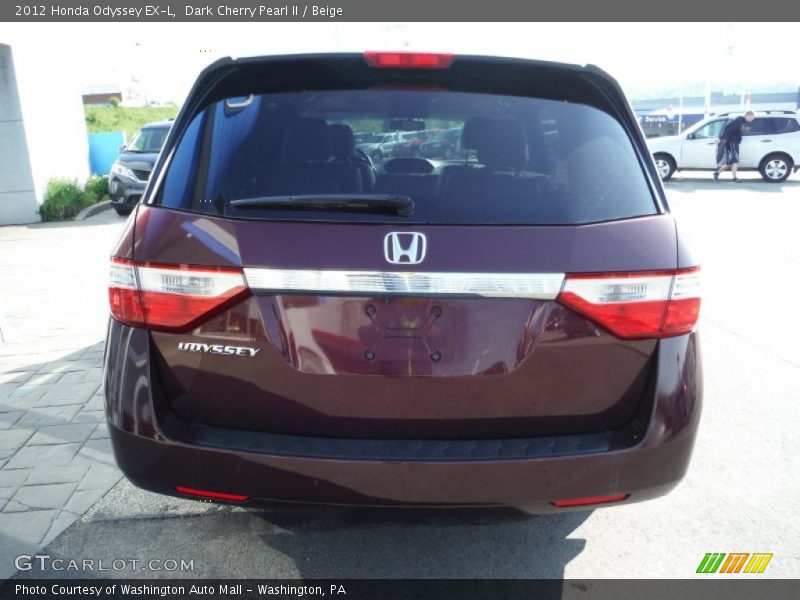Dark Cherry Pearl II / Beige 2012 Honda Odyssey EX-L