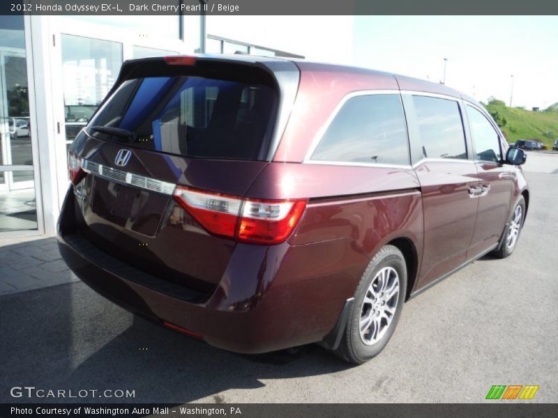 Dark Cherry Pearl II / Beige 2012 Honda Odyssey EX-L
