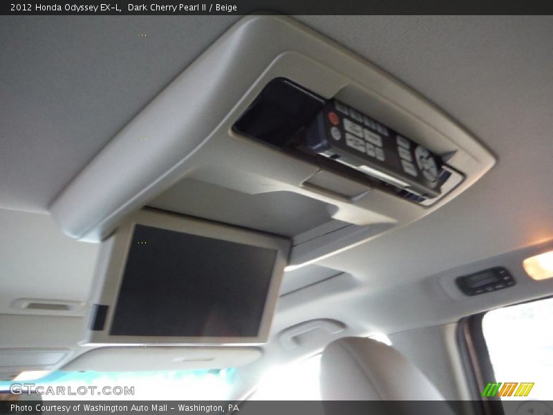 Dark Cherry Pearl II / Beige 2012 Honda Odyssey EX-L
