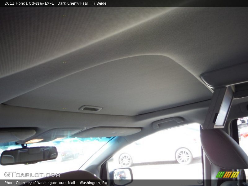 Dark Cherry Pearl II / Beige 2012 Honda Odyssey EX-L