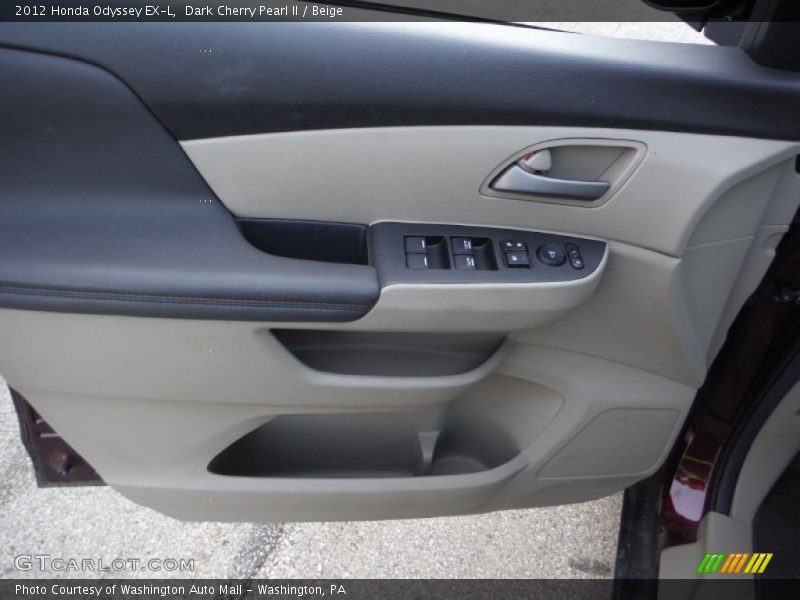 Dark Cherry Pearl II / Beige 2012 Honda Odyssey EX-L