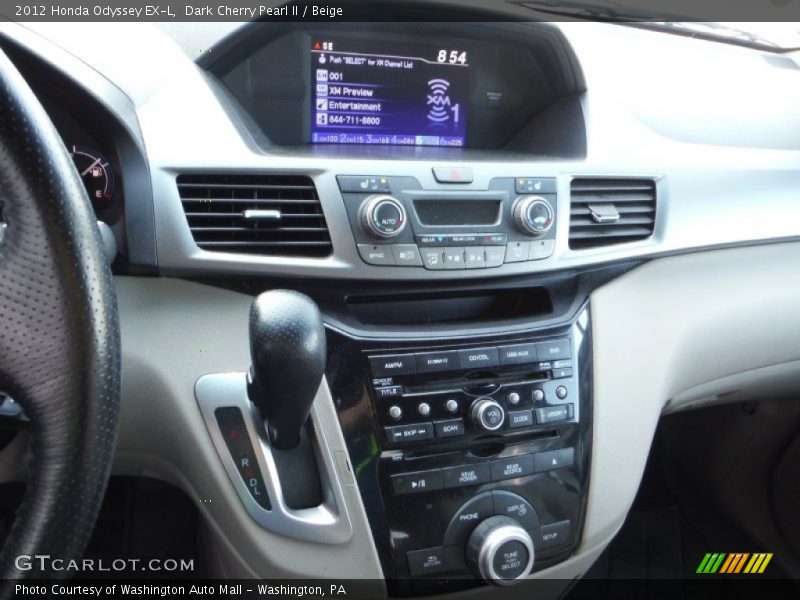 Dark Cherry Pearl II / Beige 2012 Honda Odyssey EX-L