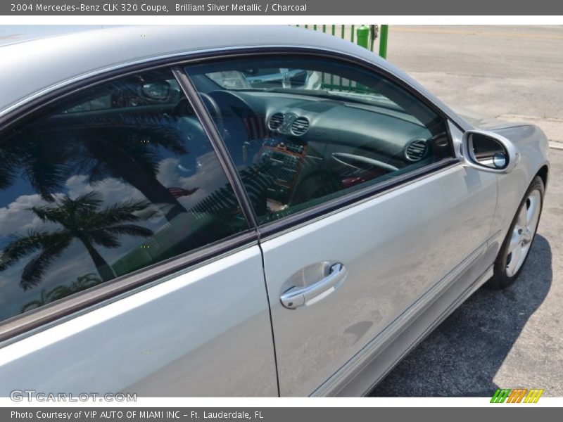 Brilliant Silver Metallic / Charcoal 2004 Mercedes-Benz CLK 320 Coupe