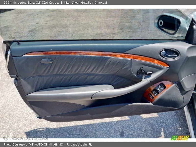 Brilliant Silver Metallic / Charcoal 2004 Mercedes-Benz CLK 320 Coupe