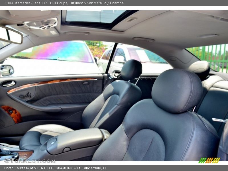 Brilliant Silver Metallic / Charcoal 2004 Mercedes-Benz CLK 320 Coupe