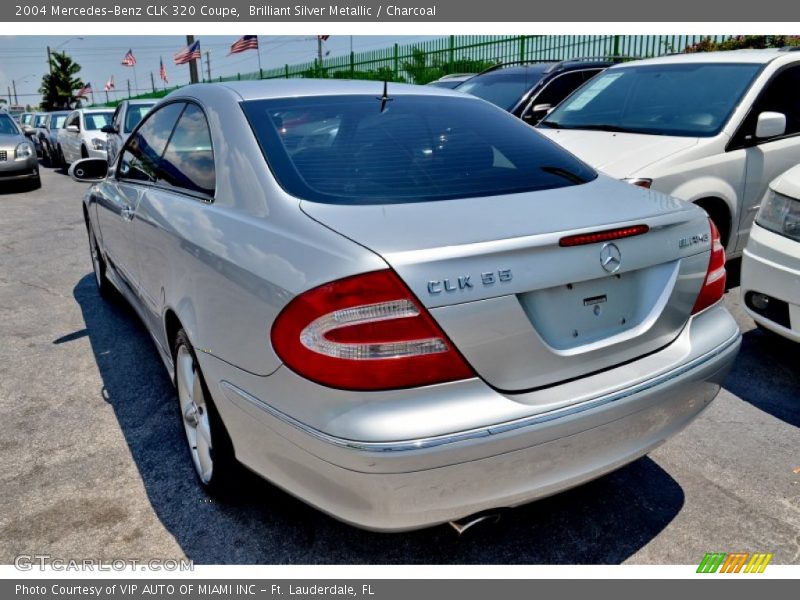 Brilliant Silver Metallic / Charcoal 2004 Mercedes-Benz CLK 320 Coupe