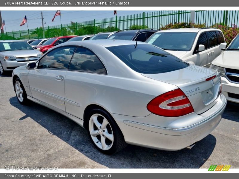 Brilliant Silver Metallic / Charcoal 2004 Mercedes-Benz CLK 320 Coupe