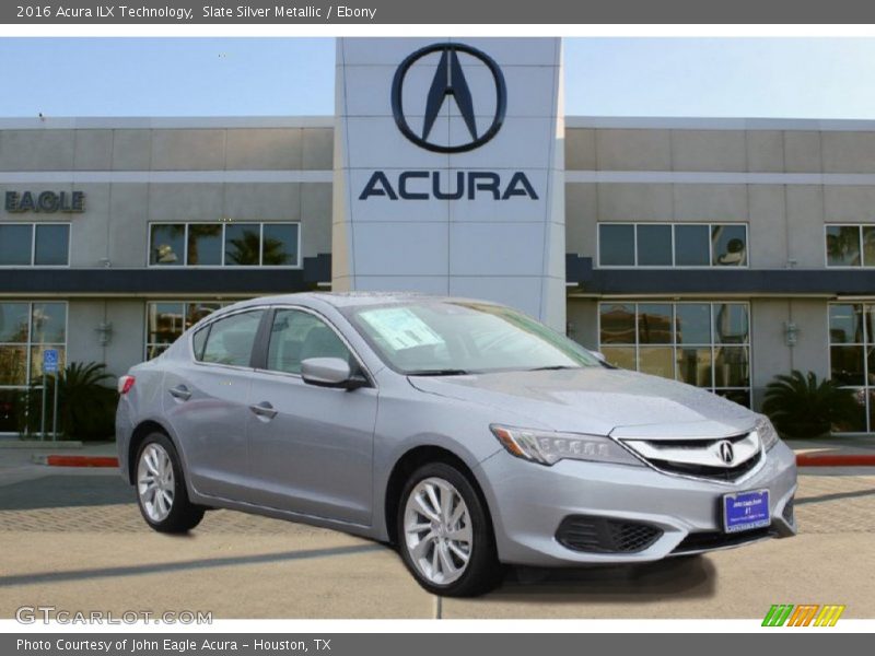 Slate Silver Metallic / Ebony 2016 Acura ILX Technology
