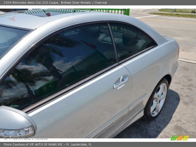 Brilliant Silver Metallic / Charcoal 2004 Mercedes-Benz CLK 320 Coupe