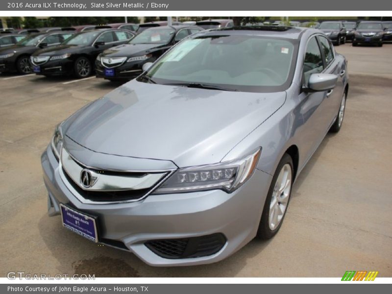 Slate Silver Metallic / Ebony 2016 Acura ILX Technology