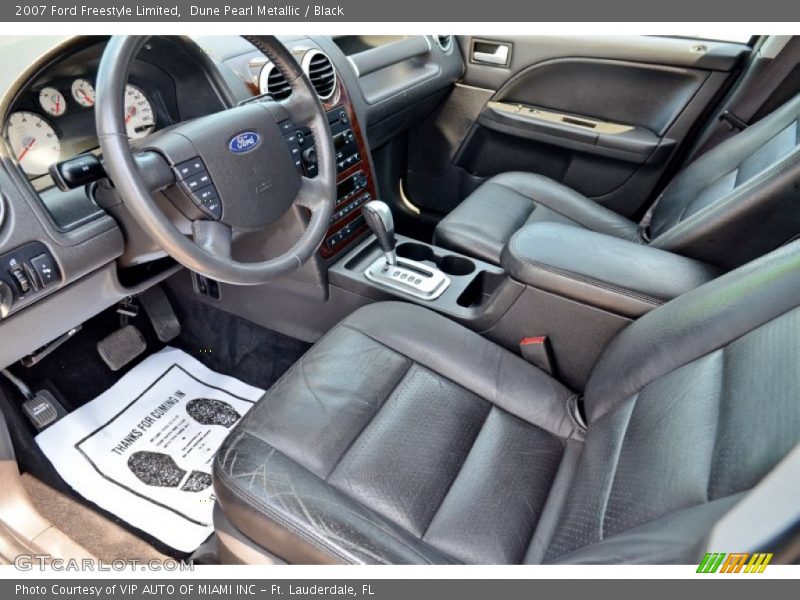 Black Interior - 2007 Freestyle Limited 