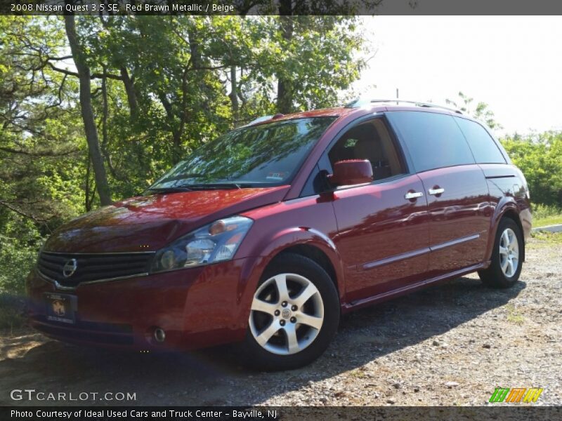 Red Brawn Metallic / Beige 2008 Nissan Quest 3.5 SE