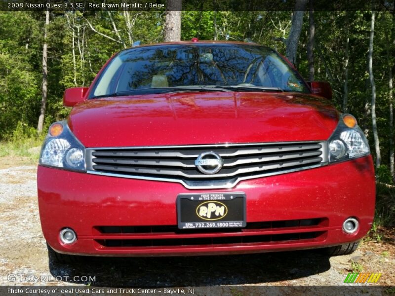 Red Brawn Metallic / Beige 2008 Nissan Quest 3.5 SE