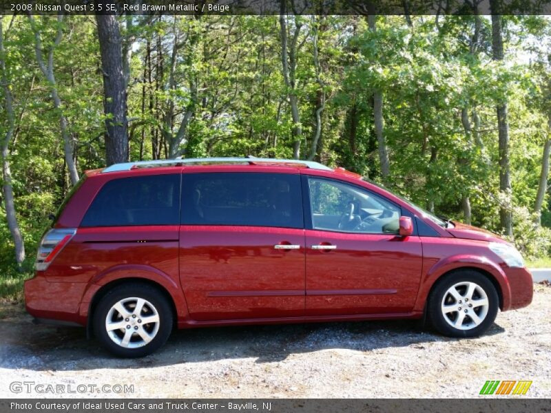 Red Brawn Metallic / Beige 2008 Nissan Quest 3.5 SE