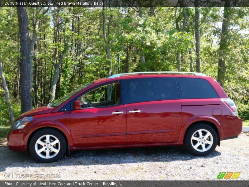 Red Brawn Metallic / Beige 2008 Nissan Quest 3.5 SE