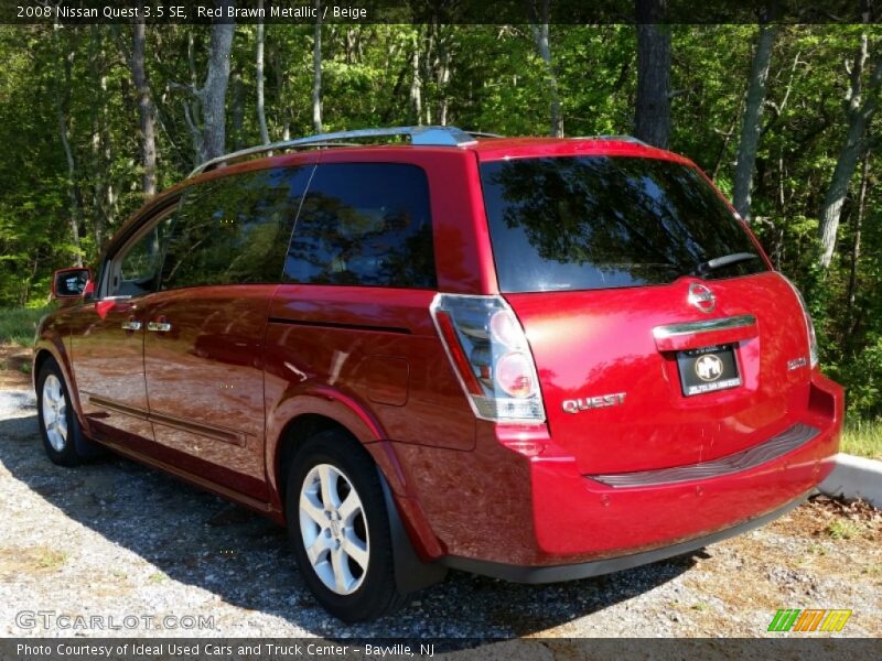 Red Brawn Metallic / Beige 2008 Nissan Quest 3.5 SE