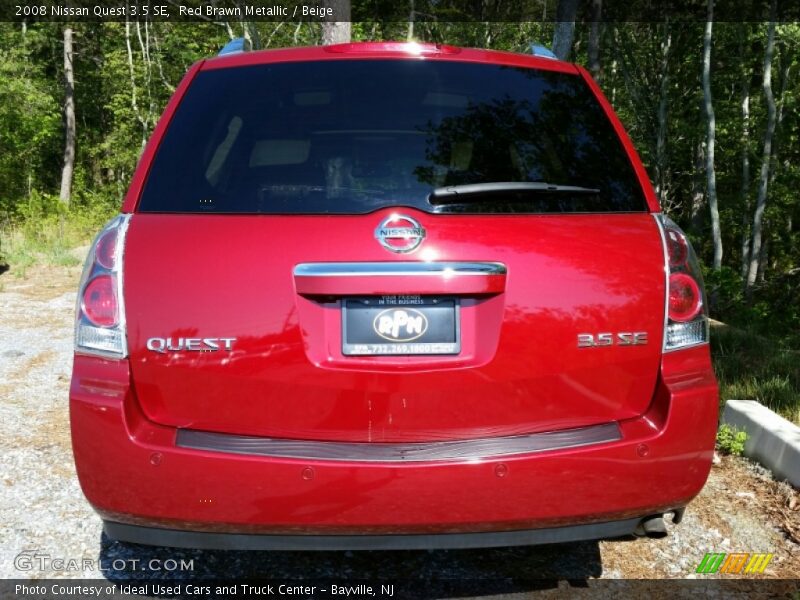 Red Brawn Metallic / Beige 2008 Nissan Quest 3.5 SE