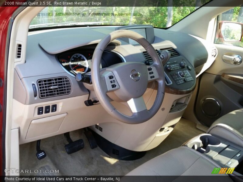 Red Brawn Metallic / Beige 2008 Nissan Quest 3.5 SE