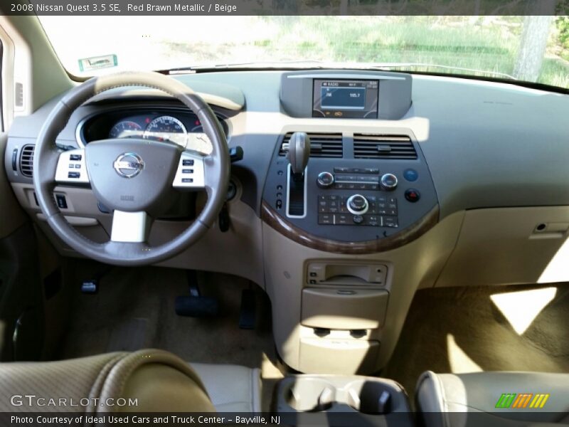 Red Brawn Metallic / Beige 2008 Nissan Quest 3.5 SE