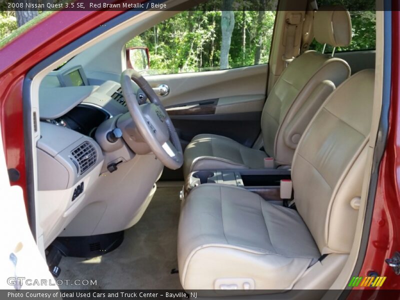Red Brawn Metallic / Beige 2008 Nissan Quest 3.5 SE