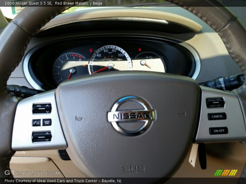 Red Brawn Metallic / Beige 2008 Nissan Quest 3.5 SE