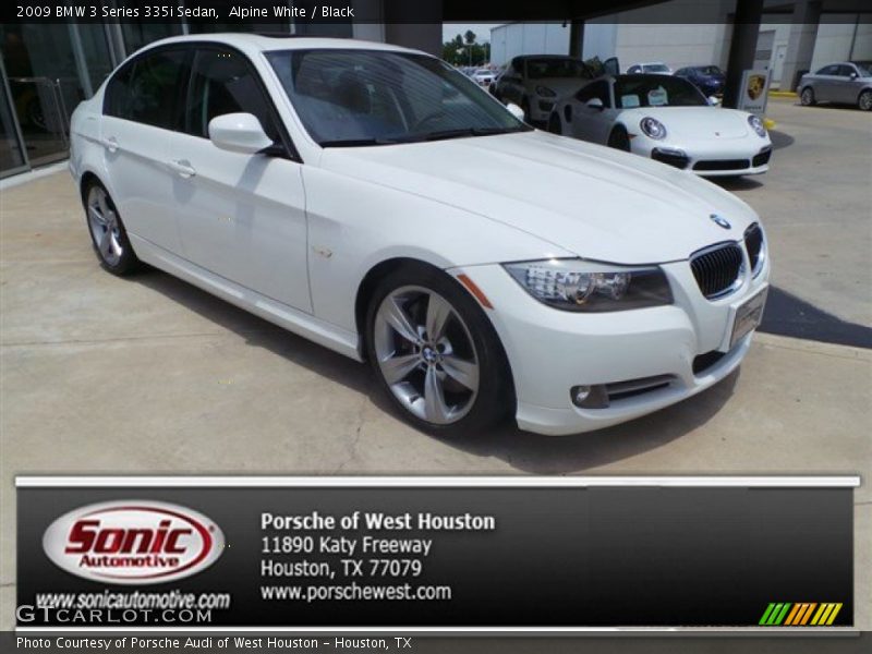 Alpine White / Black 2009 BMW 3 Series 335i Sedan