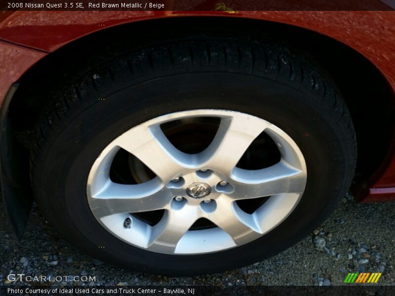 Red Brawn Metallic / Beige 2008 Nissan Quest 3.5 SE