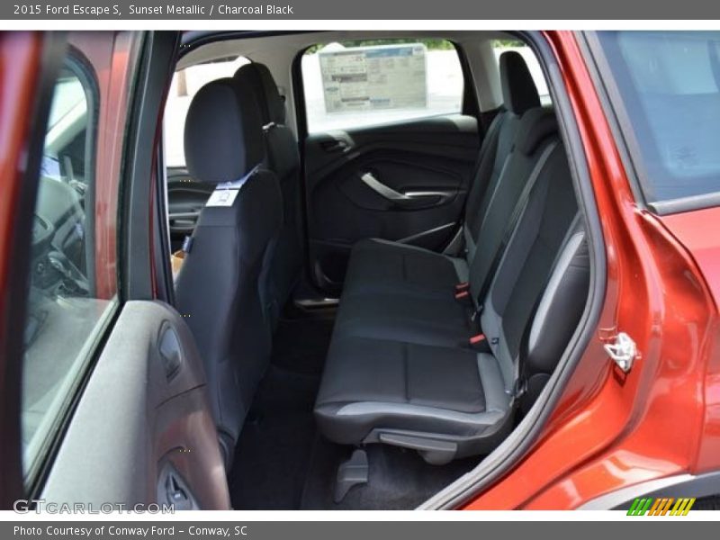 Sunset Metallic / Charcoal Black 2015 Ford Escape S