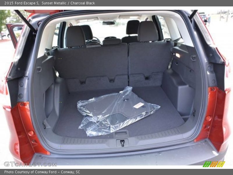 Sunset Metallic / Charcoal Black 2015 Ford Escape S