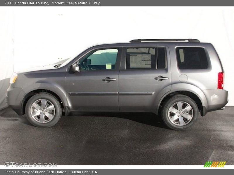 Modern Steel Metallic / Gray 2015 Honda Pilot Touring