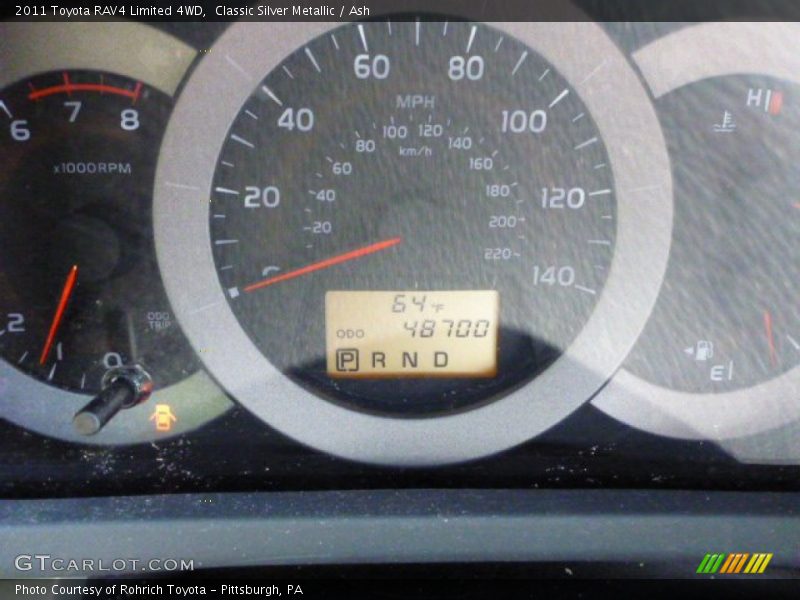 Classic Silver Metallic / Ash 2011 Toyota RAV4 Limited 4WD