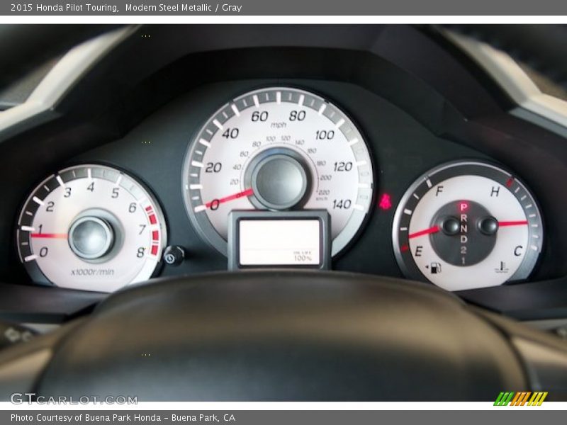 Modern Steel Metallic / Gray 2015 Honda Pilot Touring
