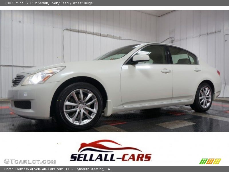 Ivory Pearl / Wheat Beige 2007 Infiniti G 35 x Sedan
