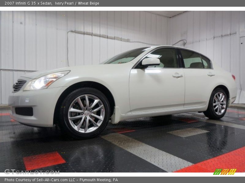 Ivory Pearl / Wheat Beige 2007 Infiniti G 35 x Sedan