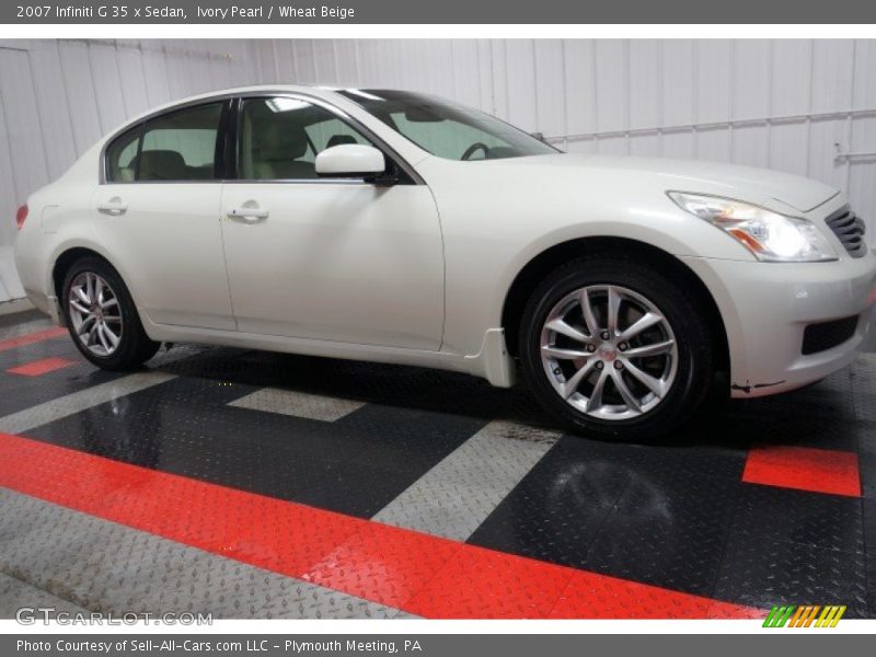 Ivory Pearl / Wheat Beige 2007 Infiniti G 35 x Sedan