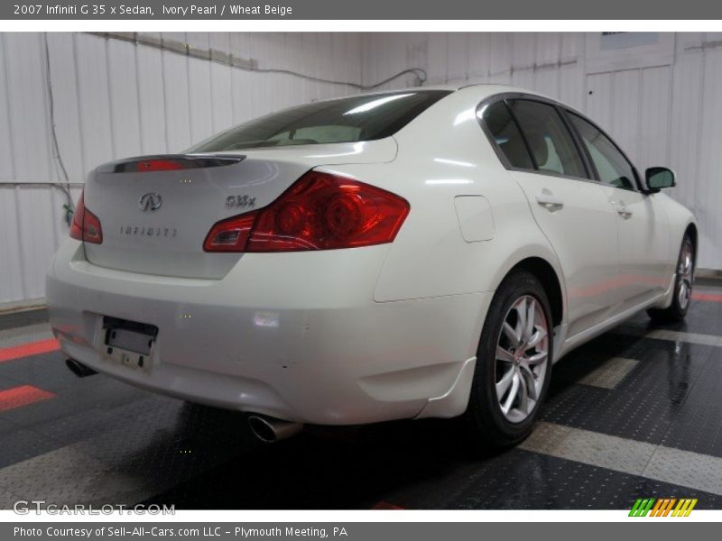 Ivory Pearl / Wheat Beige 2007 Infiniti G 35 x Sedan