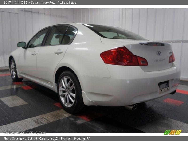 Ivory Pearl / Wheat Beige 2007 Infiniti G 35 x Sedan