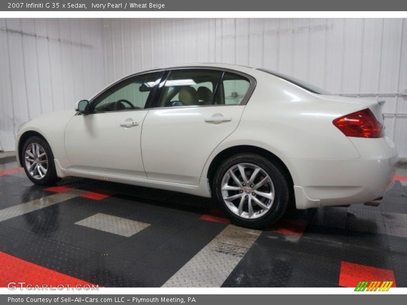 Ivory Pearl / Wheat Beige 2007 Infiniti G 35 x Sedan