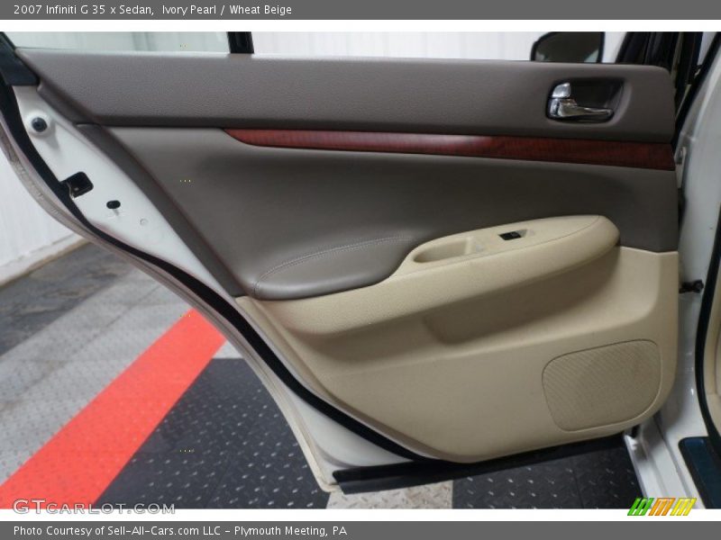 Ivory Pearl / Wheat Beige 2007 Infiniti G 35 x Sedan