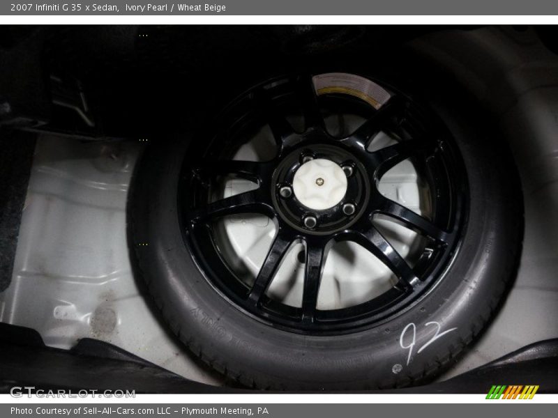 Ivory Pearl / Wheat Beige 2007 Infiniti G 35 x Sedan
