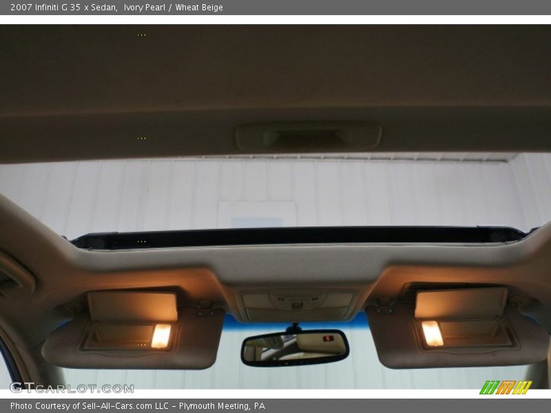 Ivory Pearl / Wheat Beige 2007 Infiniti G 35 x Sedan