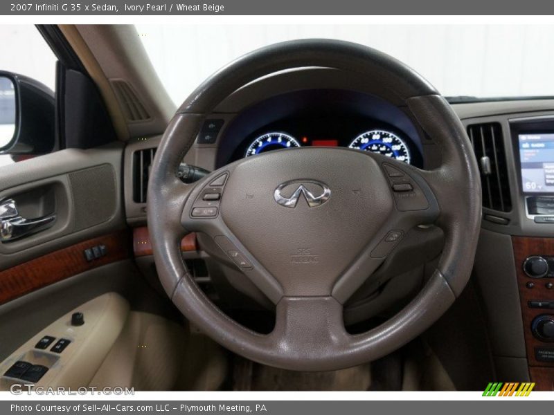 Ivory Pearl / Wheat Beige 2007 Infiniti G 35 x Sedan