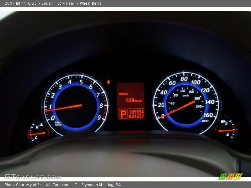 Ivory Pearl / Wheat Beige 2007 Infiniti G 35 x Sedan