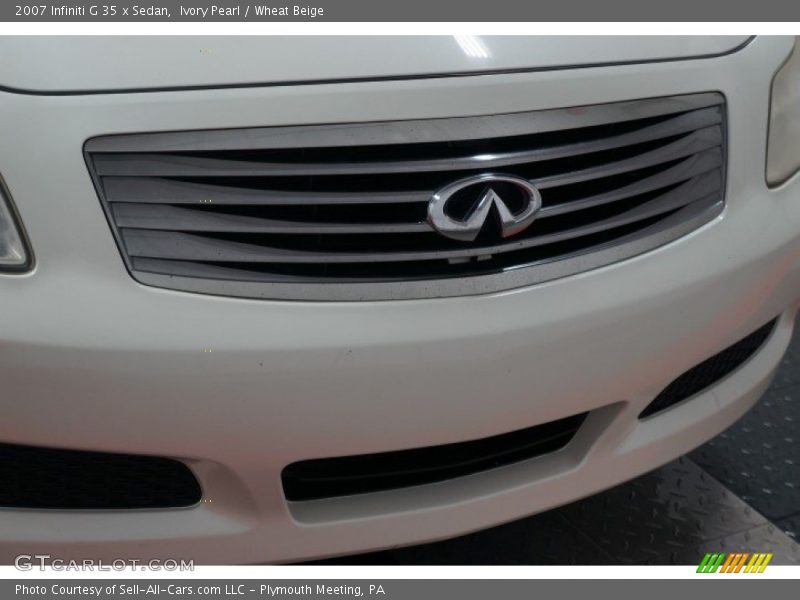 Ivory Pearl / Wheat Beige 2007 Infiniti G 35 x Sedan