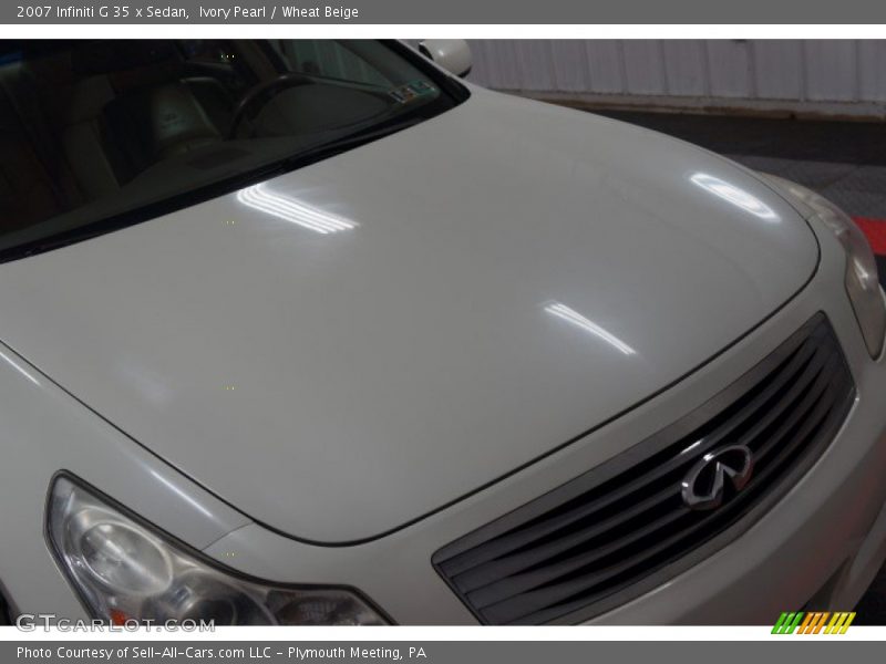 Ivory Pearl / Wheat Beige 2007 Infiniti G 35 x Sedan